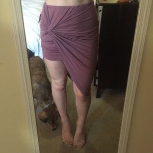 Charlotte Russe mauve skirt